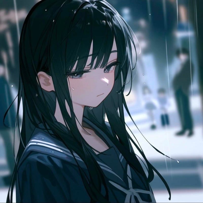 ảnh anime buồn rầu