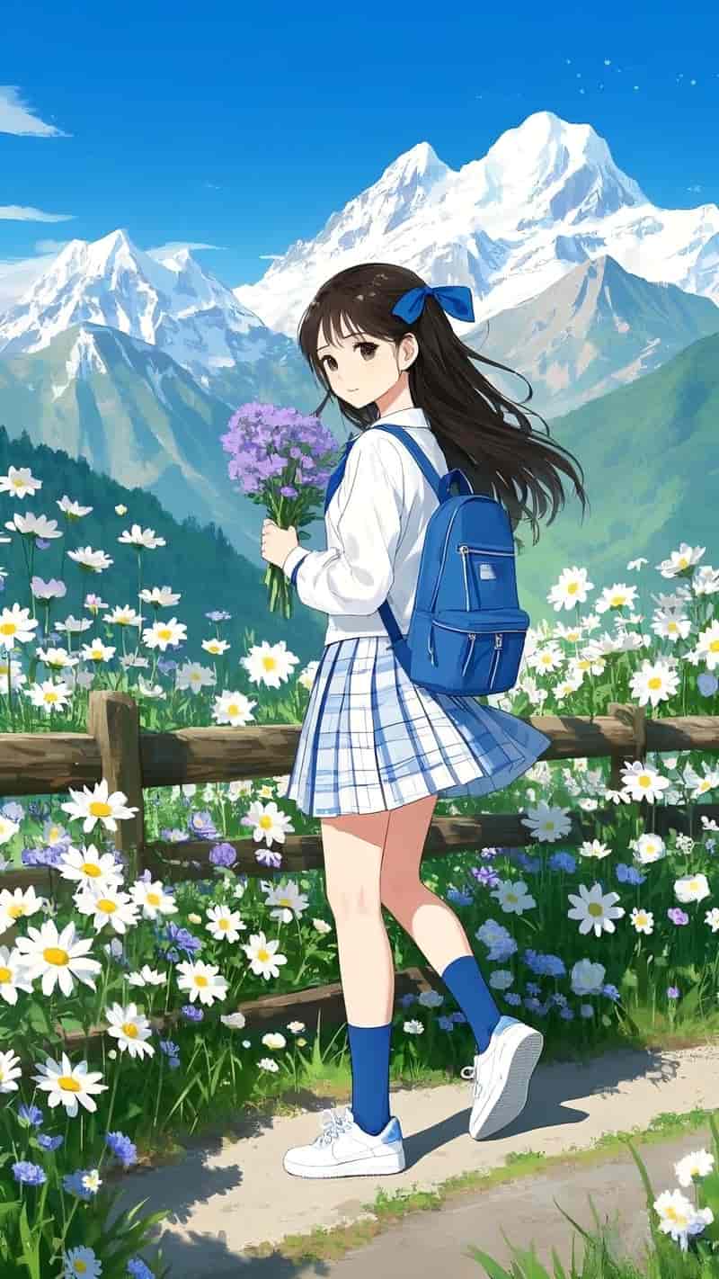 ảnh anime chill girl