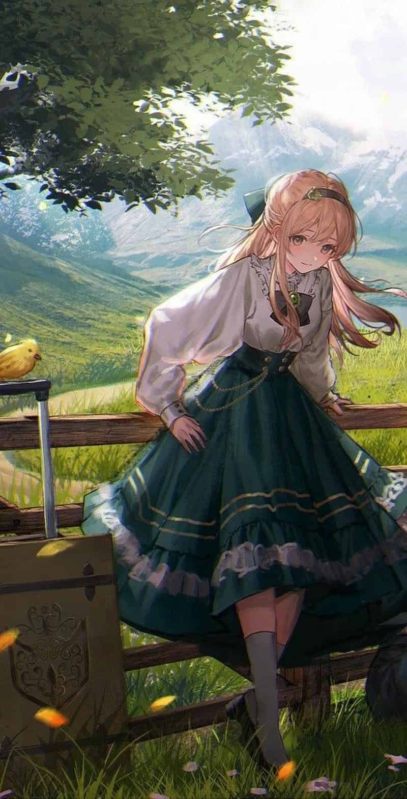 ảnh anime chill nữ đẹp