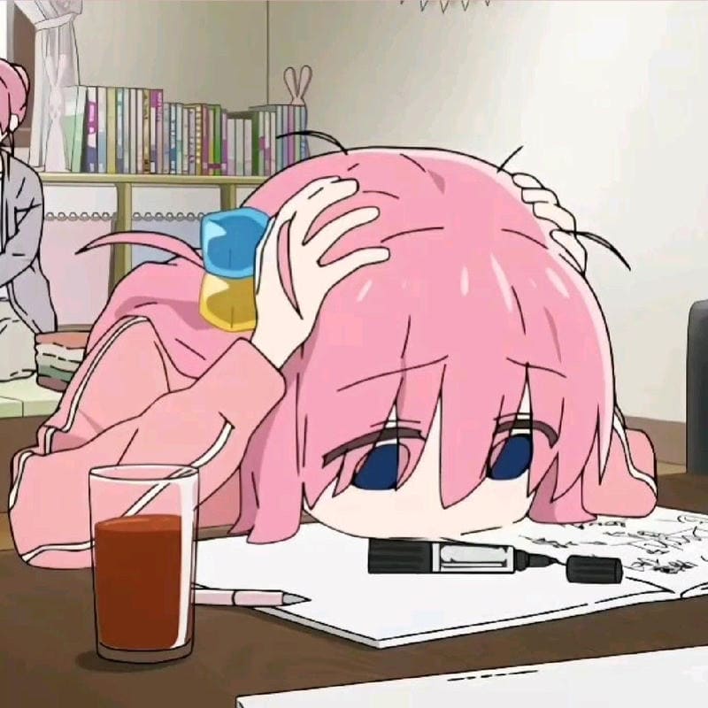 ảnh anime hài mệt mỏi