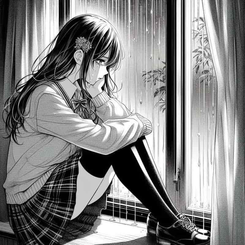 ảnh anime khóc buồn