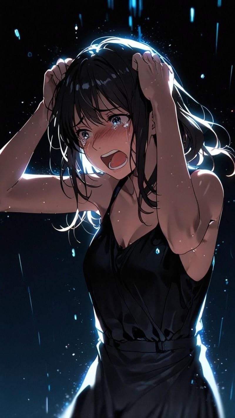 ảnh anime khóc hình