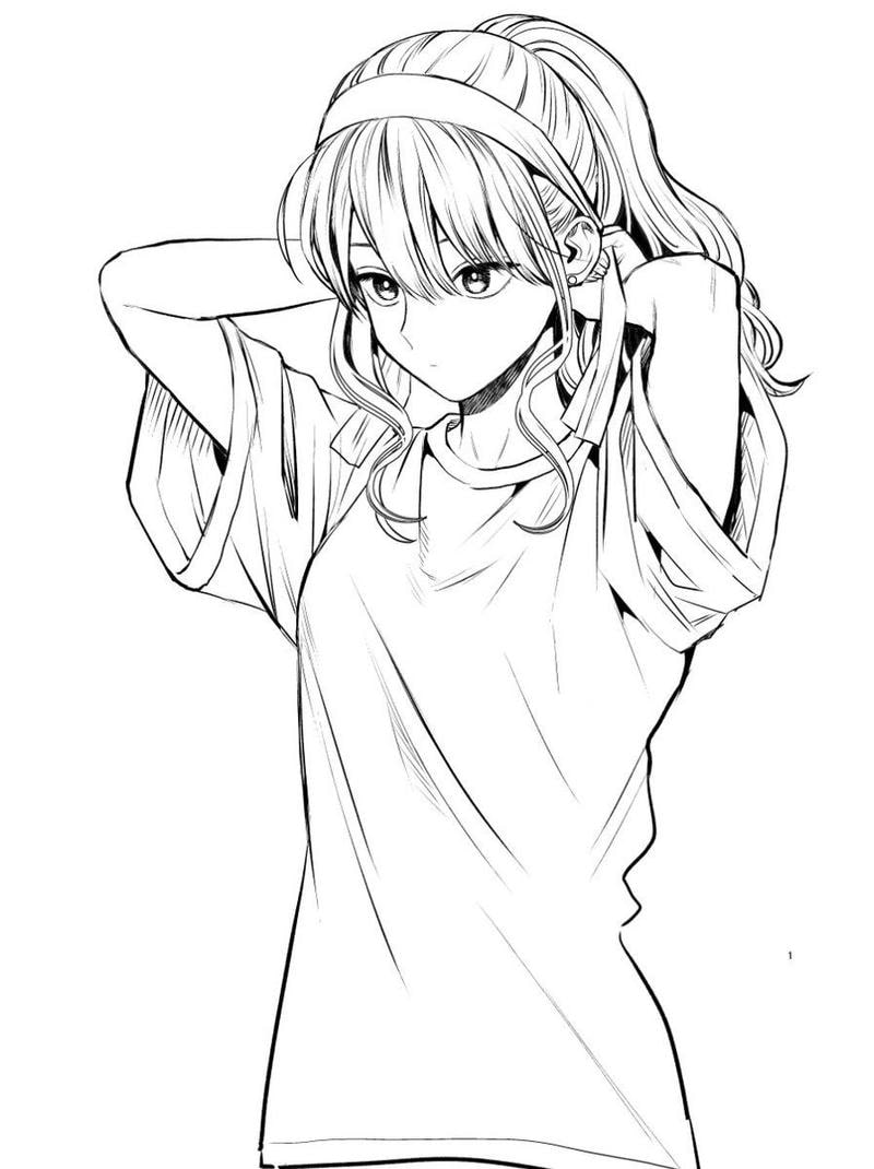 ảnh anime không màu đẹp