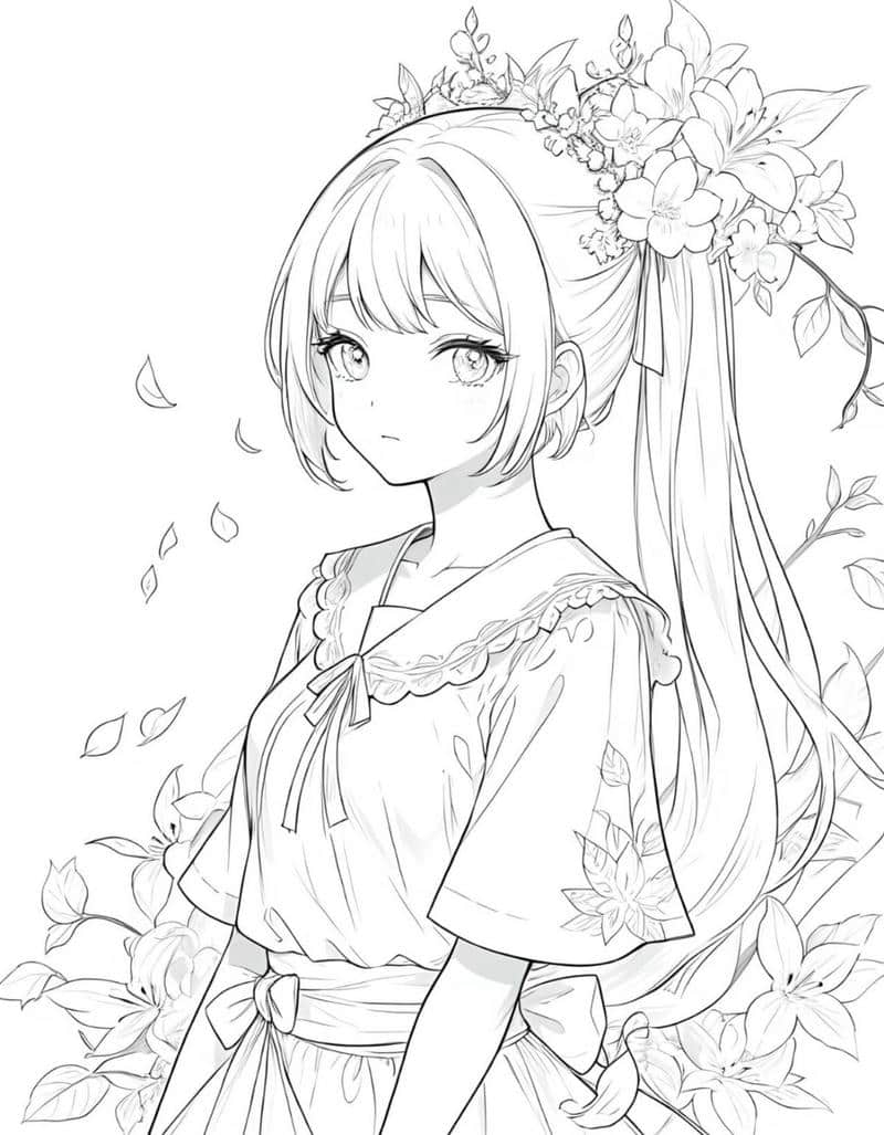 ảnh anime không màu đepp