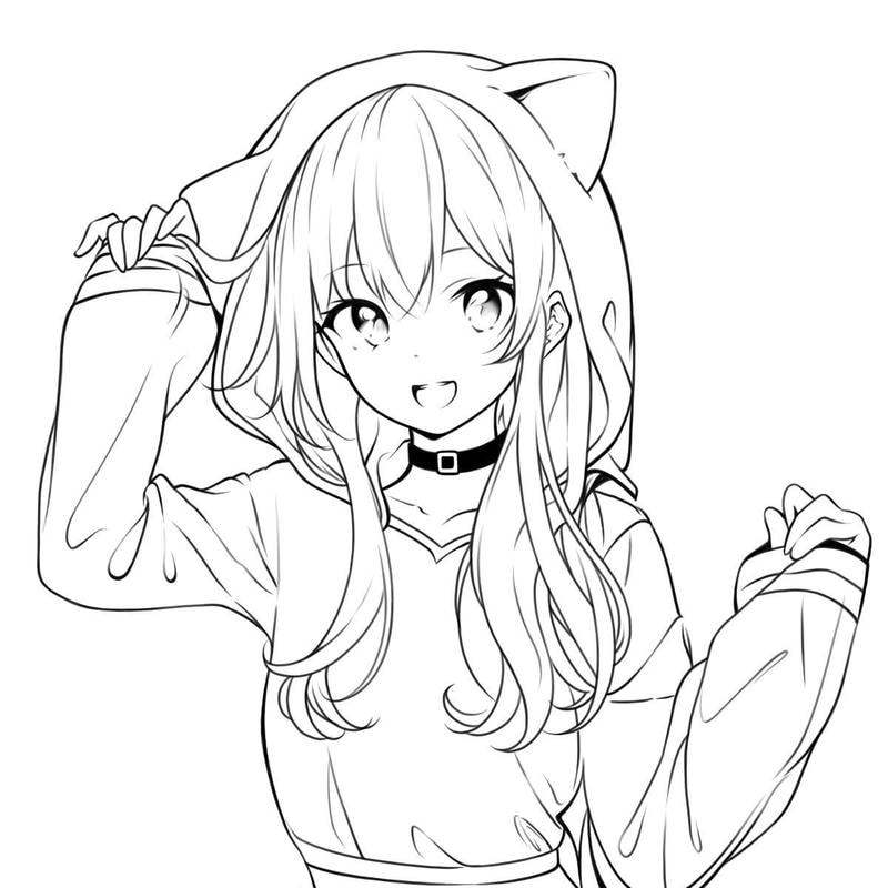 ảnh anime không màu