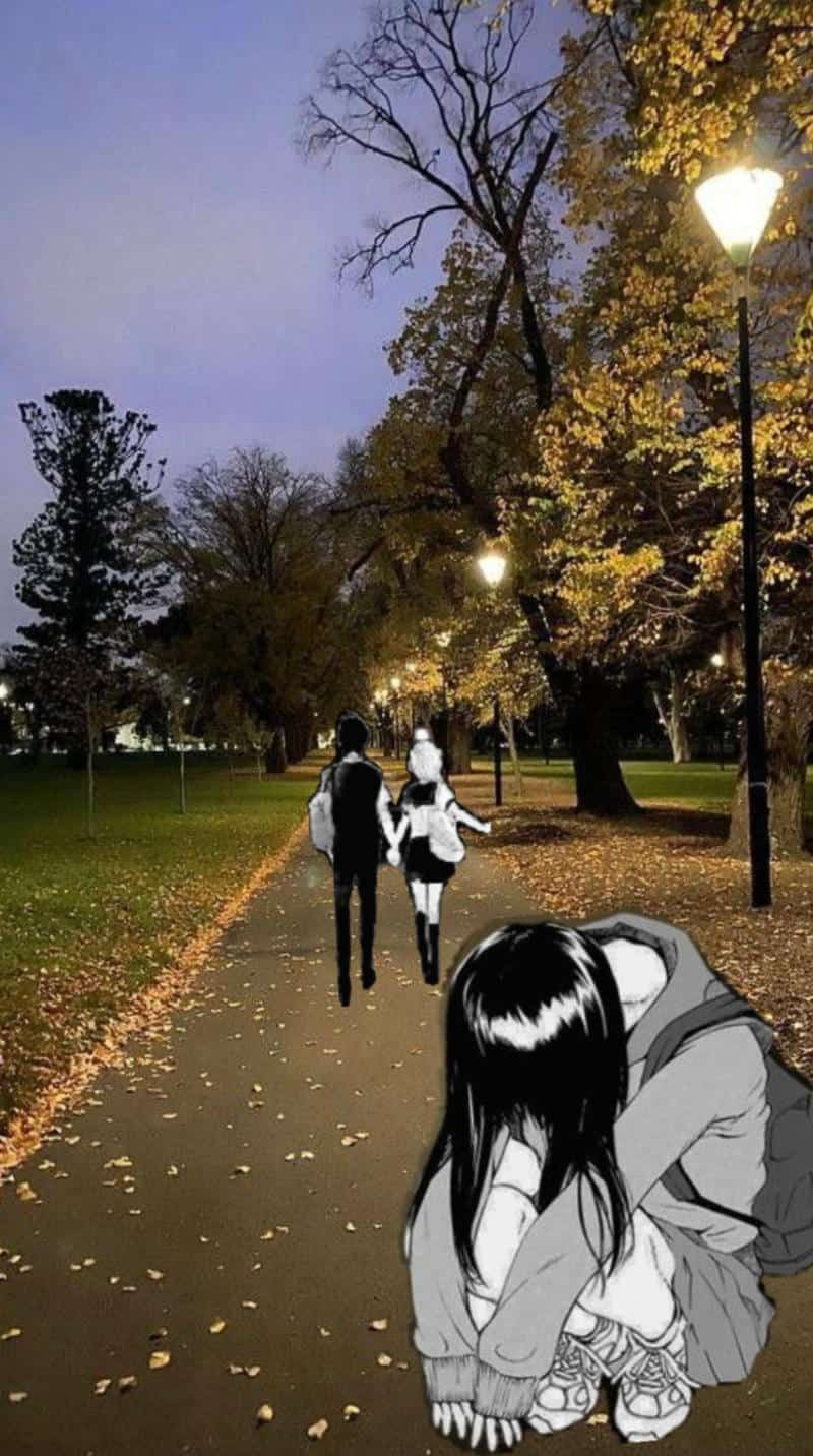 ảnh anime thất tình khóc