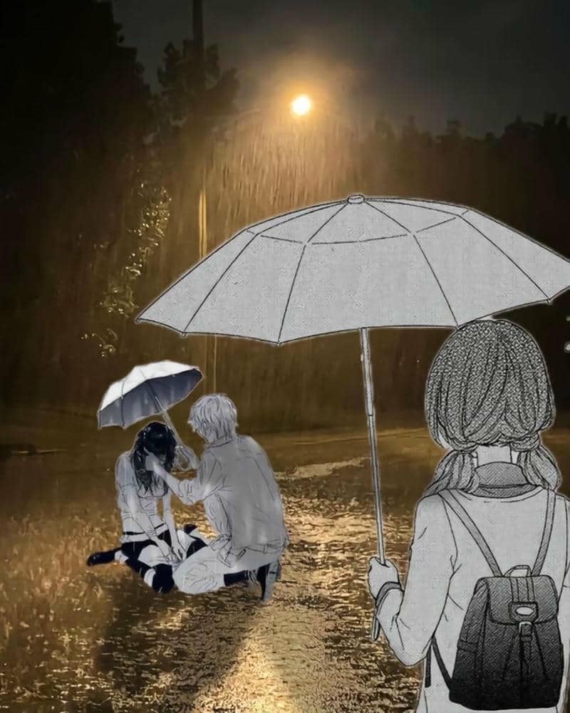 ảnh anime thất tình