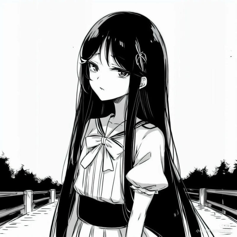 ảnh anime trắng đen đáng iuu
