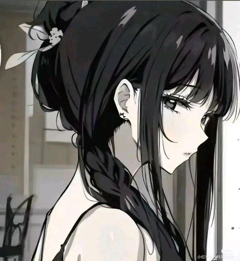 ảnh anime trắng đen đẹp