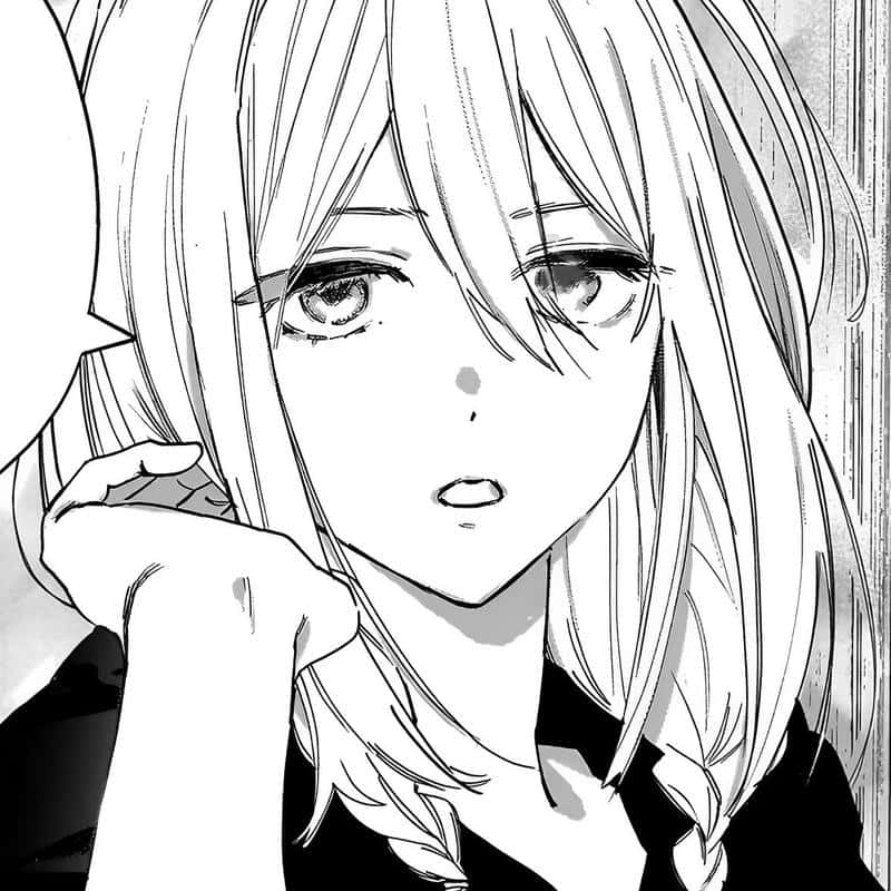 ảnh anime trắng đen gái