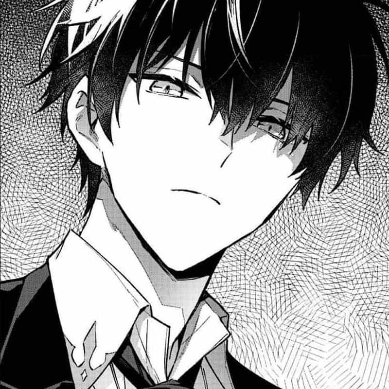 ảnh anime trắng đen nam
