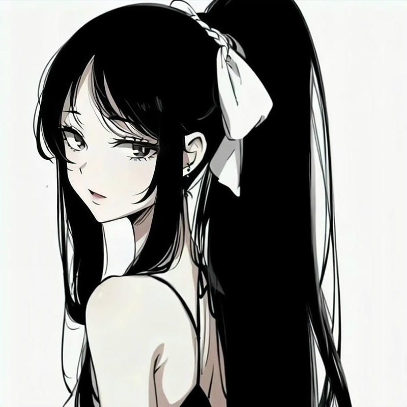 ảnh anime trắng đen sang đẹp