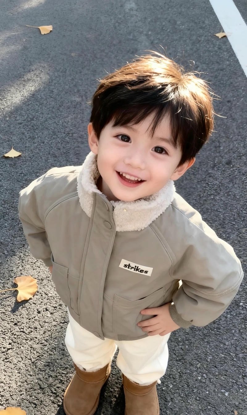 ảnh bé trai vui vẻ