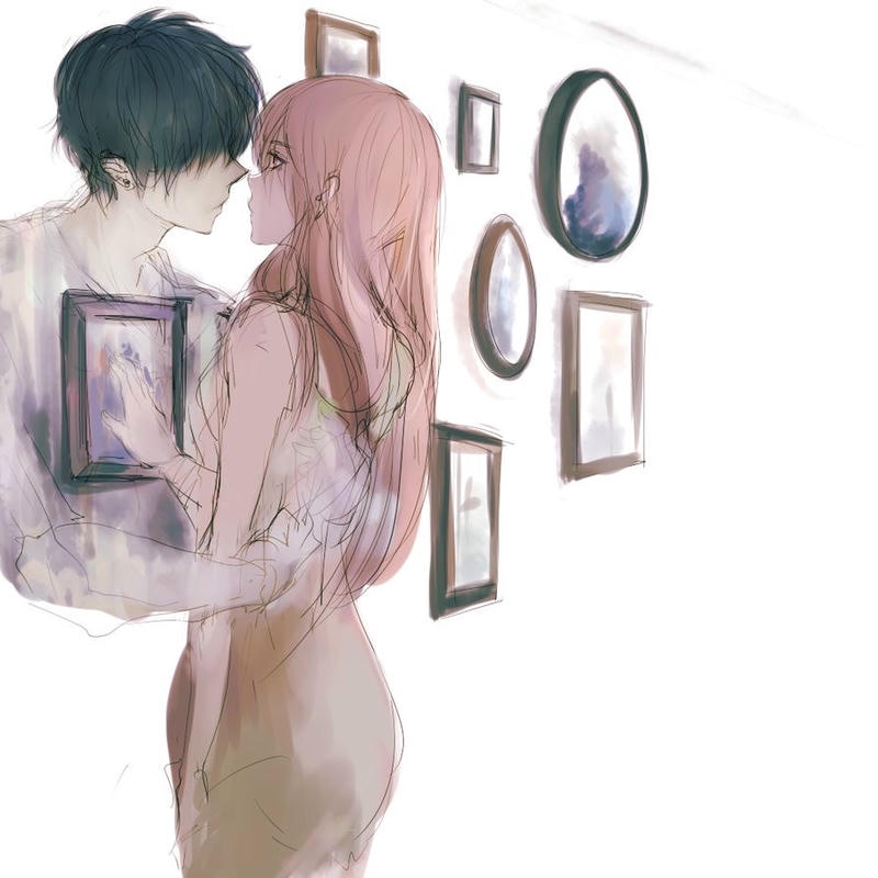 ảnh chia tay anime đau buồn