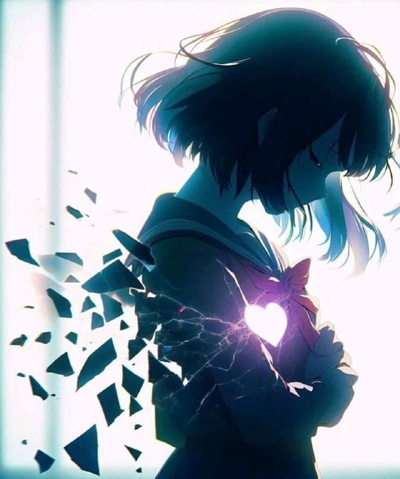 ảnh chia tay anime đau tim