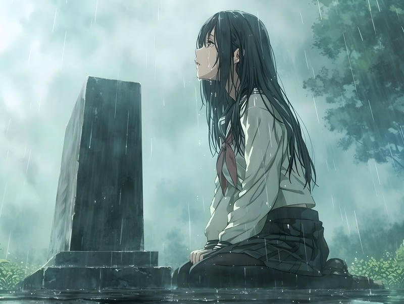 ảnh chia tay anime gục ngã