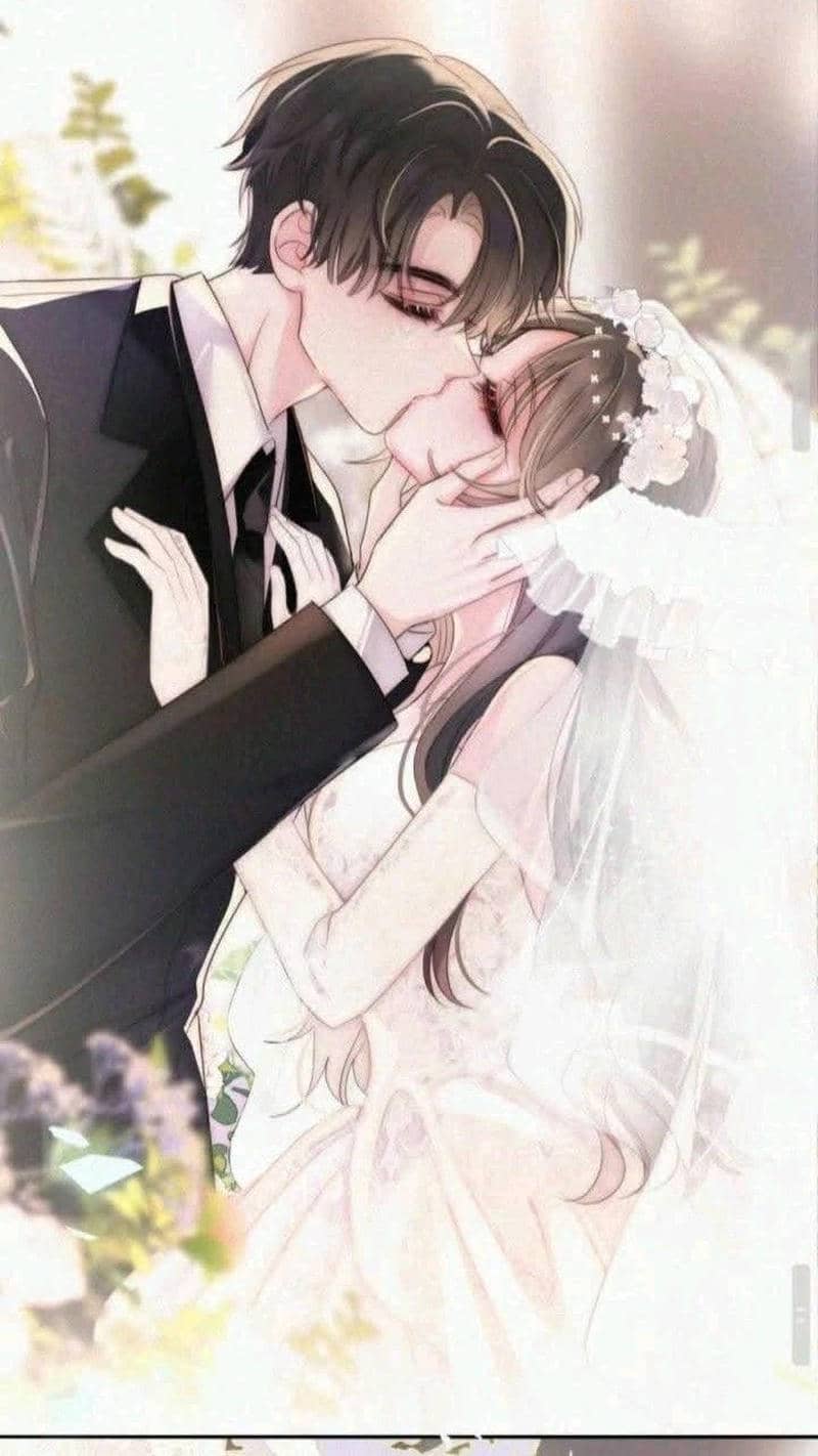 ảnh cô dâu chú rể anime hôn nhau