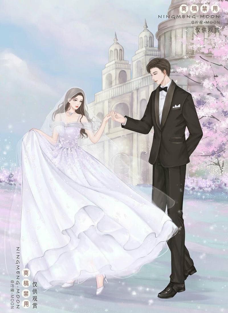 ảnh cô dâu chú rể đẹp anime