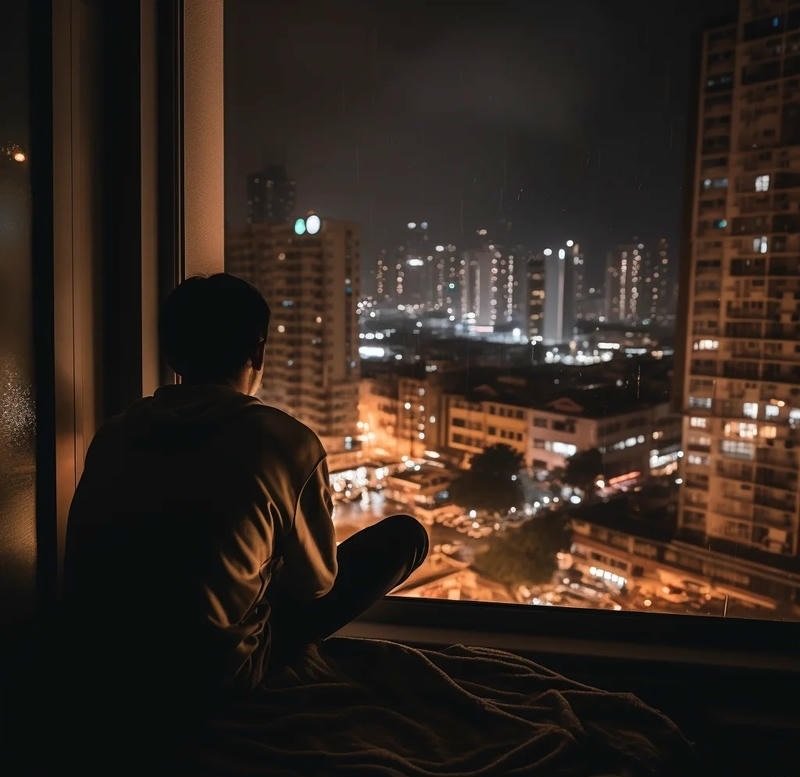 ảnh con trai buồn trầm tư