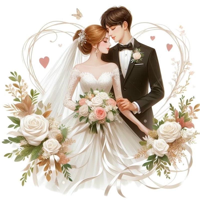 ảnh cưới anime đẹp xinh