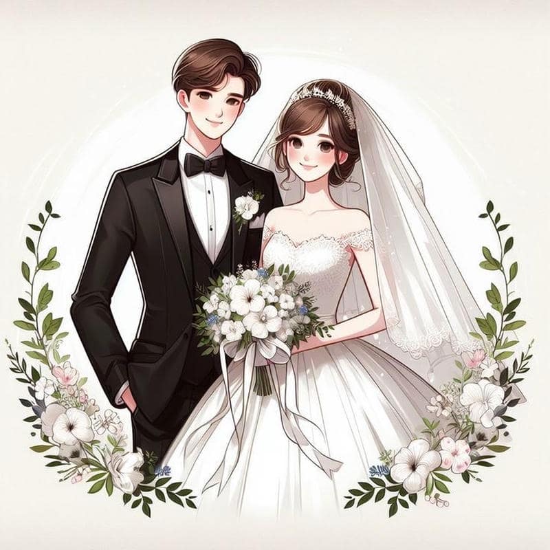 ảnh cưới anime đẹpp