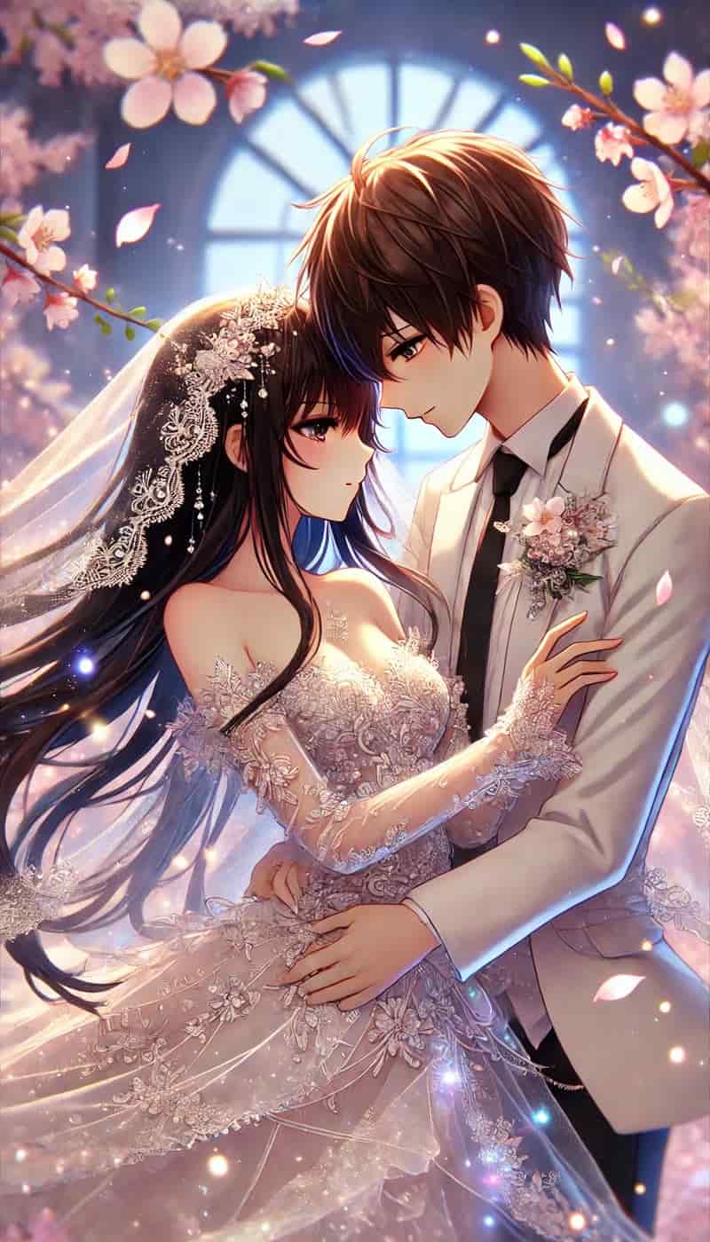 ảnh cưới anime lễ cưới
