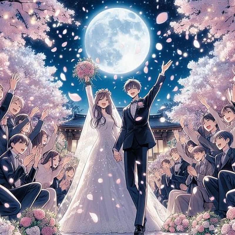 ảnh cưới anime lễ đường