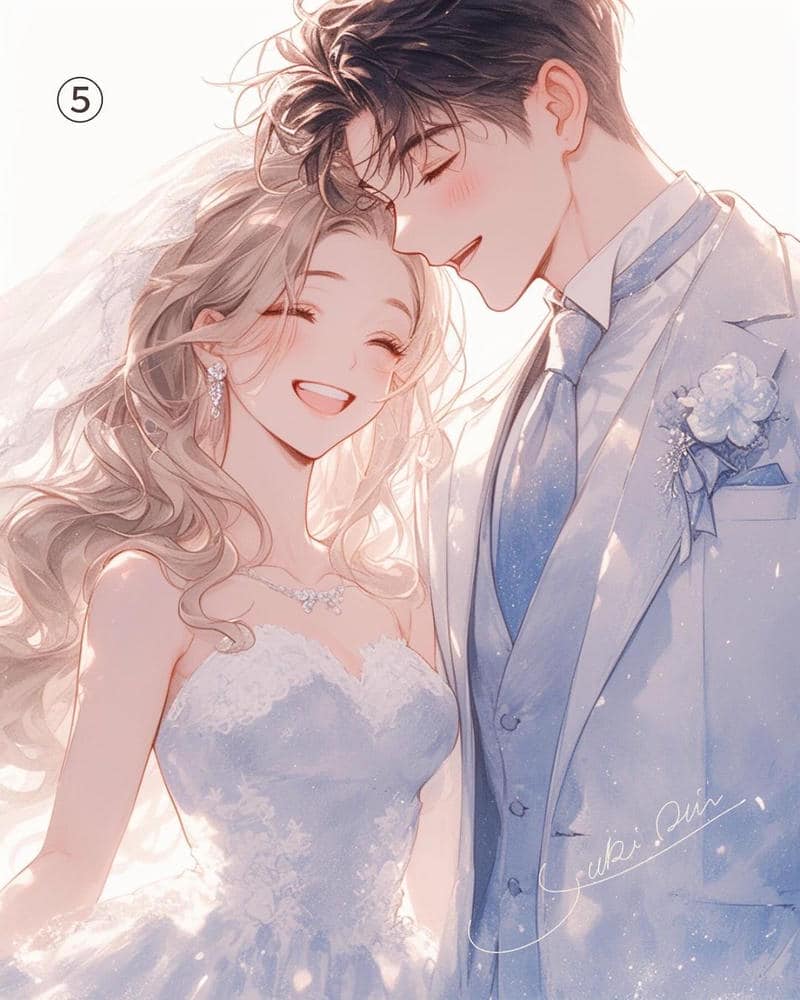 ảnh cưới anime xinh đẹp