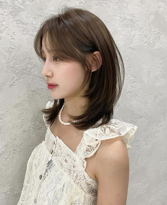 ảnh gái xinh tóc ngang vai 2k3 32