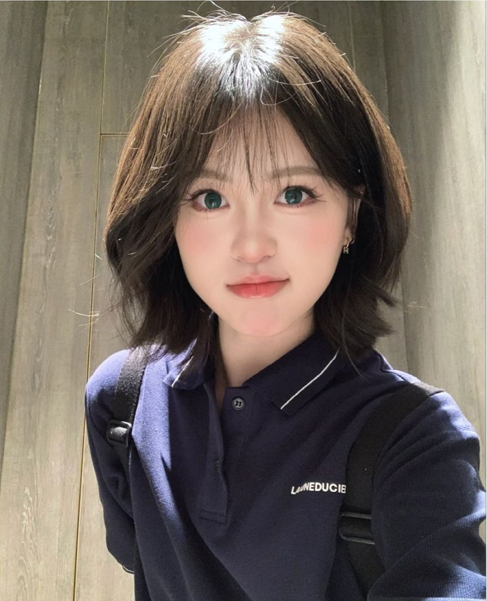 ảnh gái xinh tóc ngang vai 2k3 9