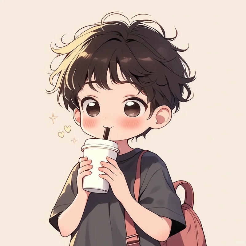 ảnh hoạt hình bé trai cute