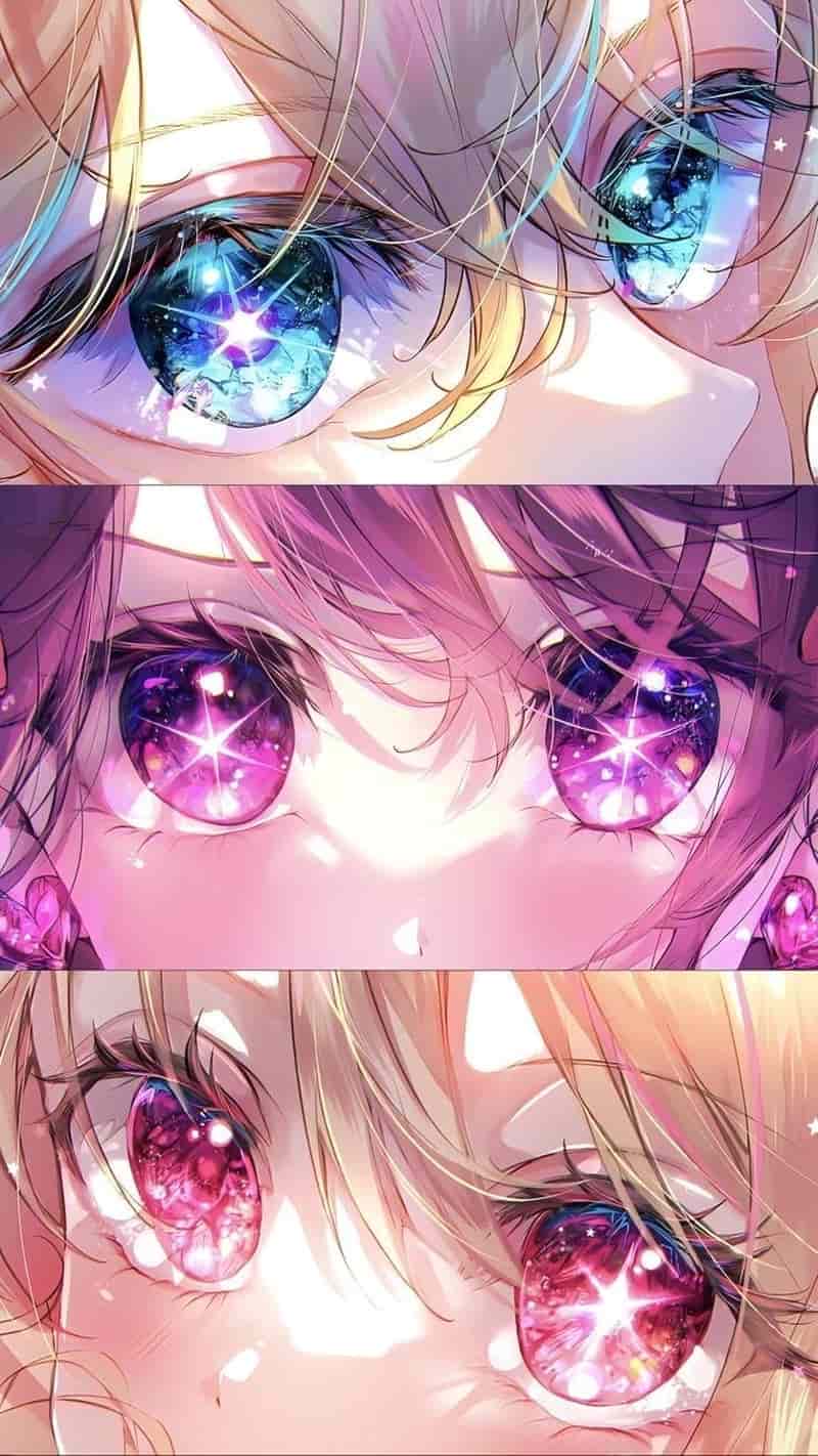 ảnh mắt anime 3 màu
