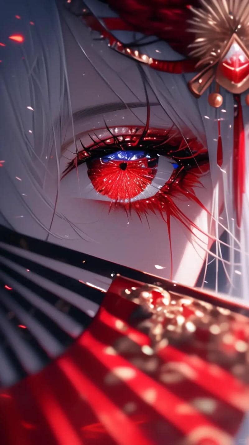 ảnh mắt anime đỏ