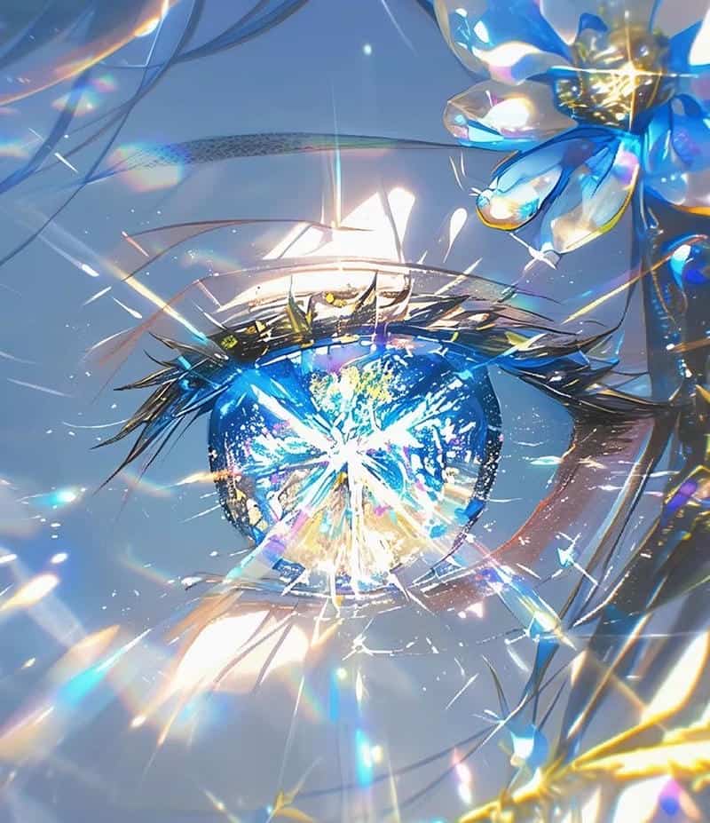 ảnh mắt anime phát sáng