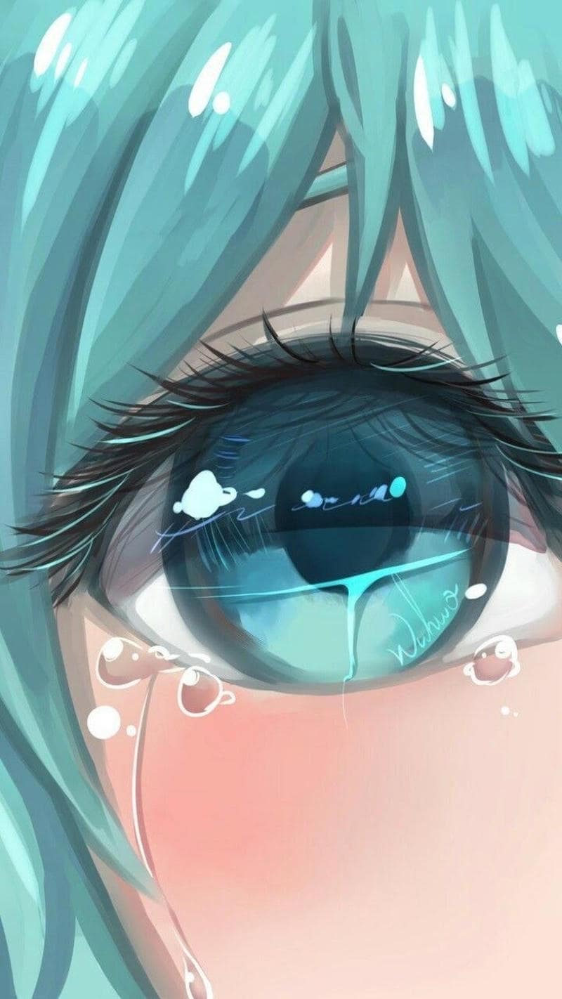 ảnh mắt anime xanh đẹp