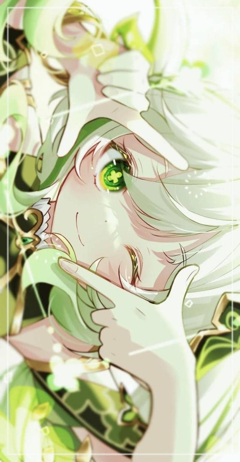ảnh mắt anime xanh lá