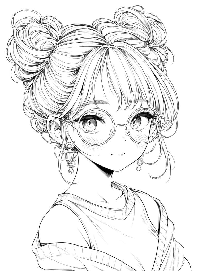 ảnh tô màu anime iu