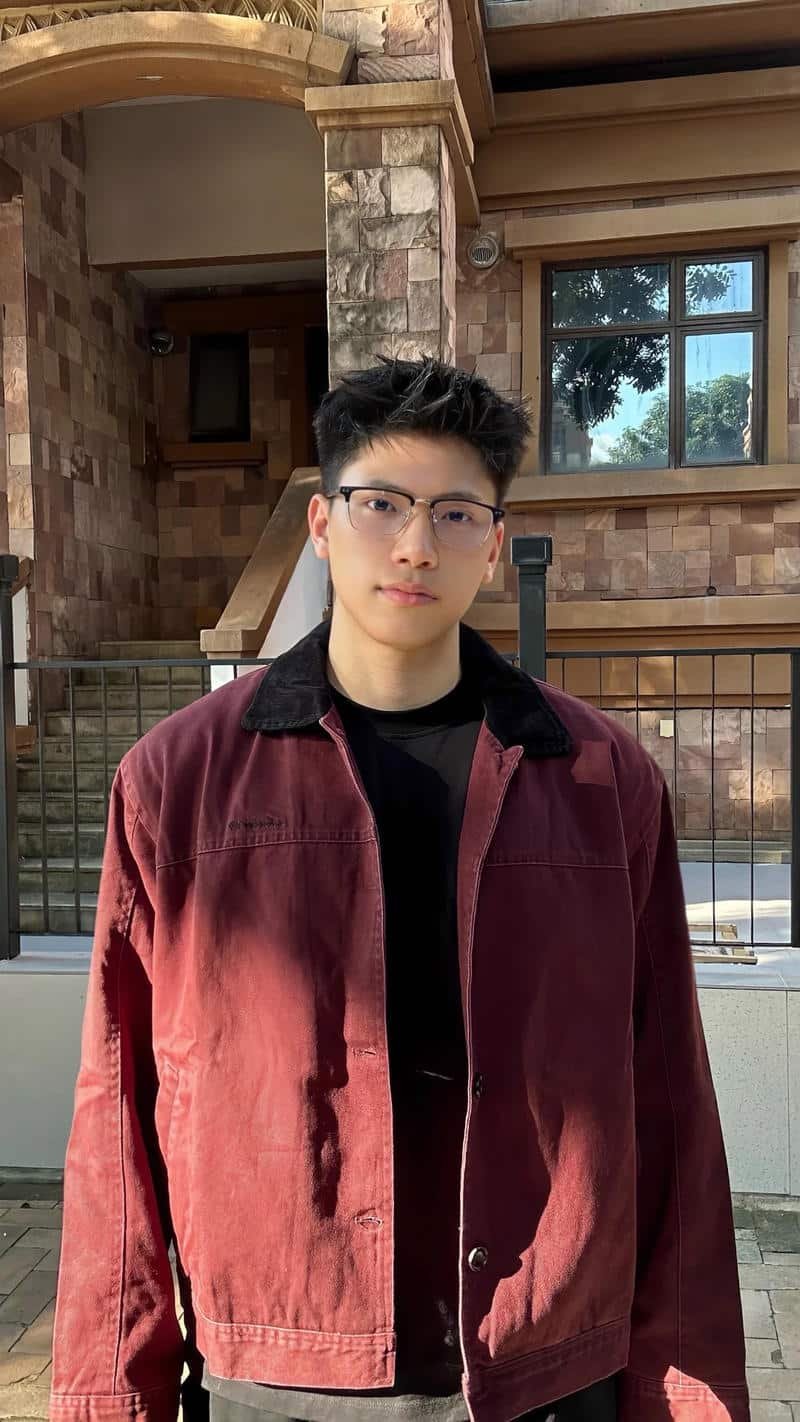 ảnh trai 2k4 mặc áo khoác