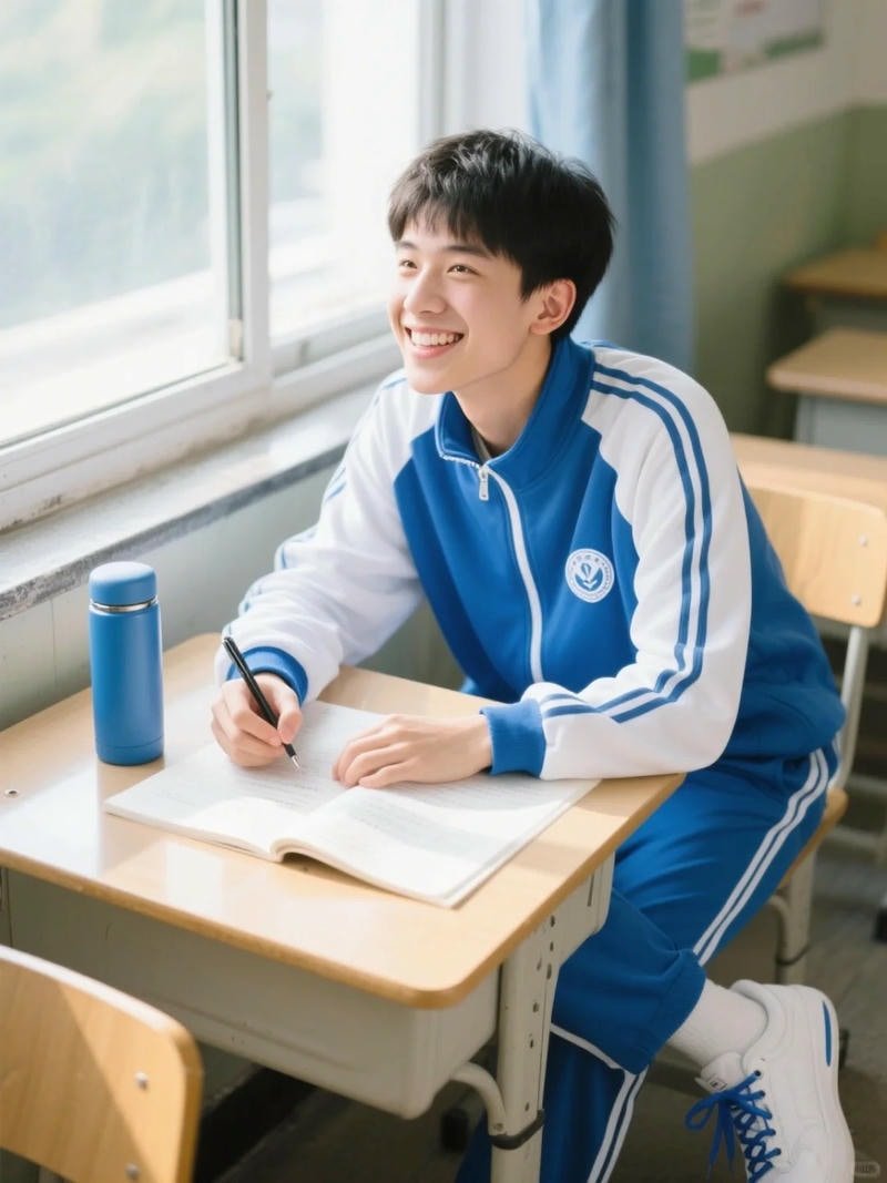 ảnh trai đẹp học sinh đi học