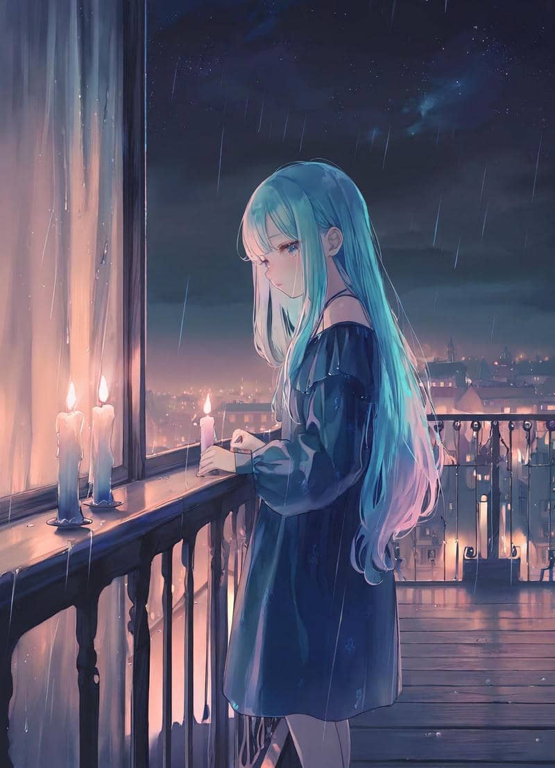 anime khóc mưa