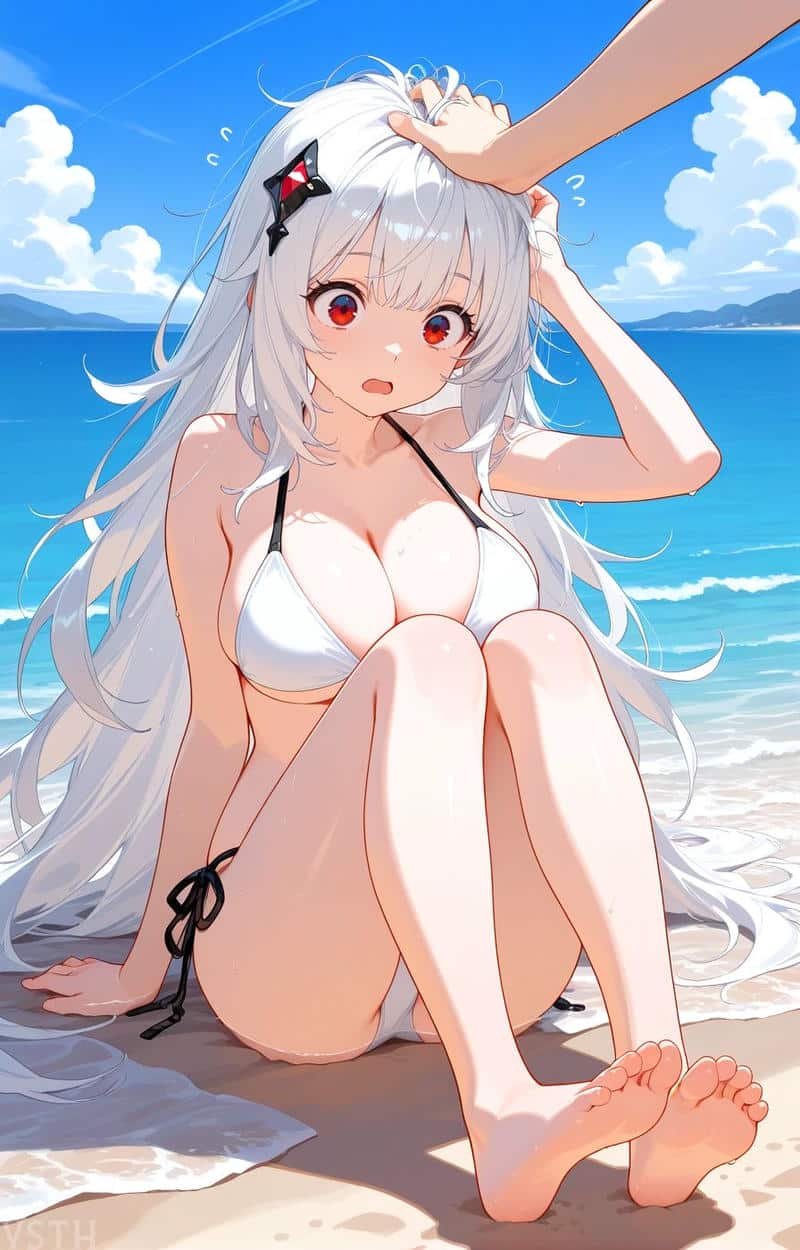 anime nữ mặc bikini iu