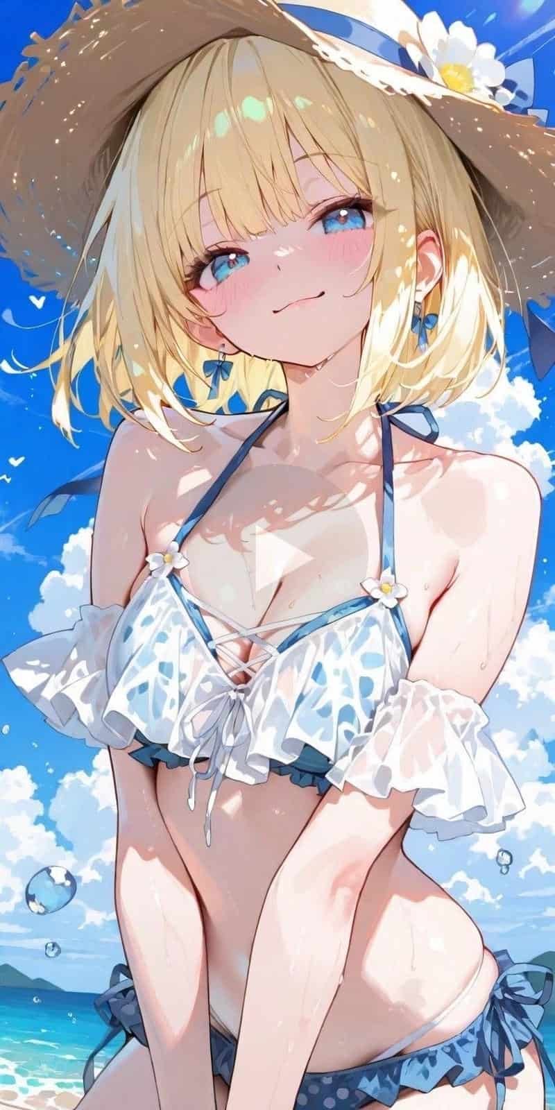 anime nữ mặc bikini