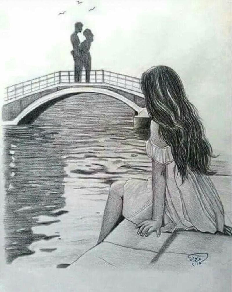 hình ảnh anime buồn về tình yêu