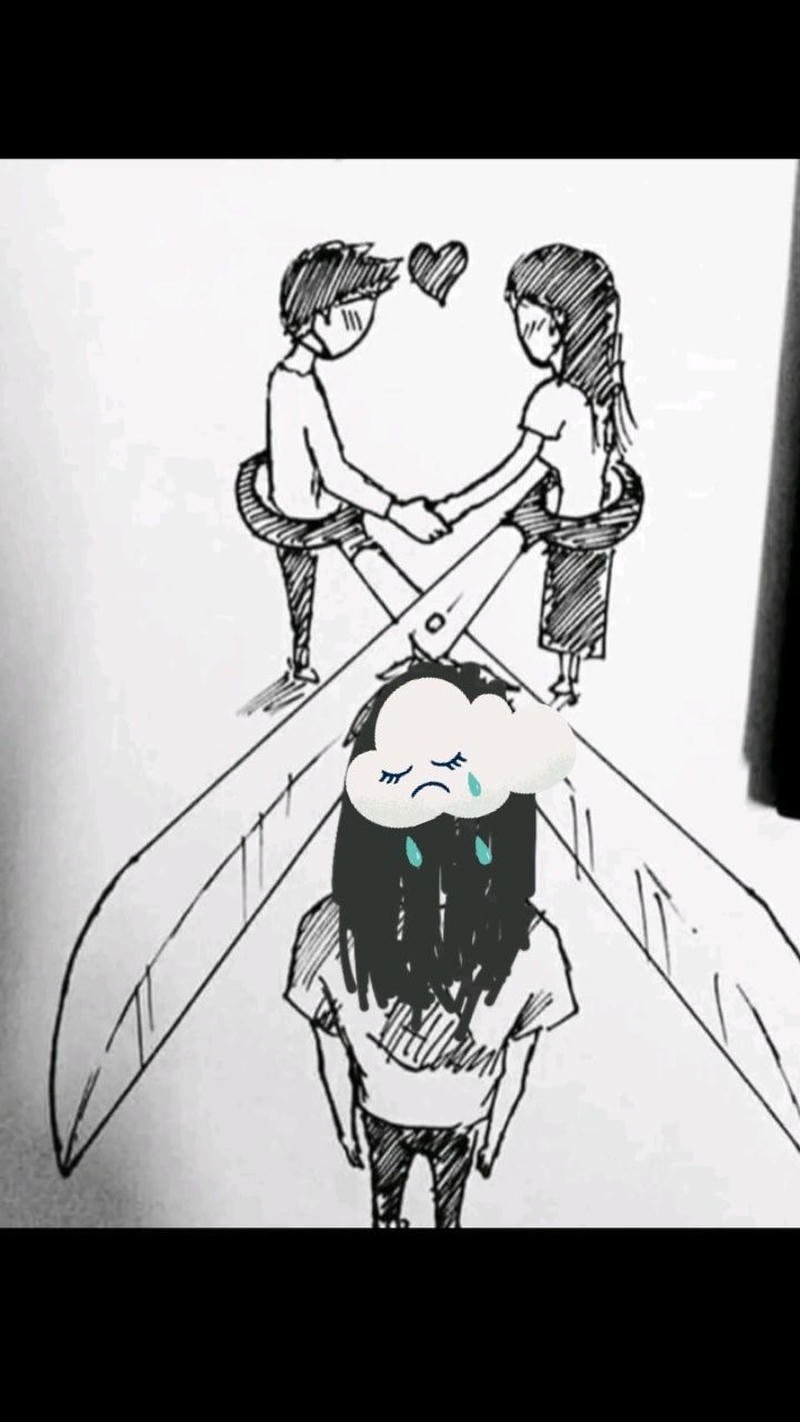 hình ảnh anime buồn về tình yêu chém