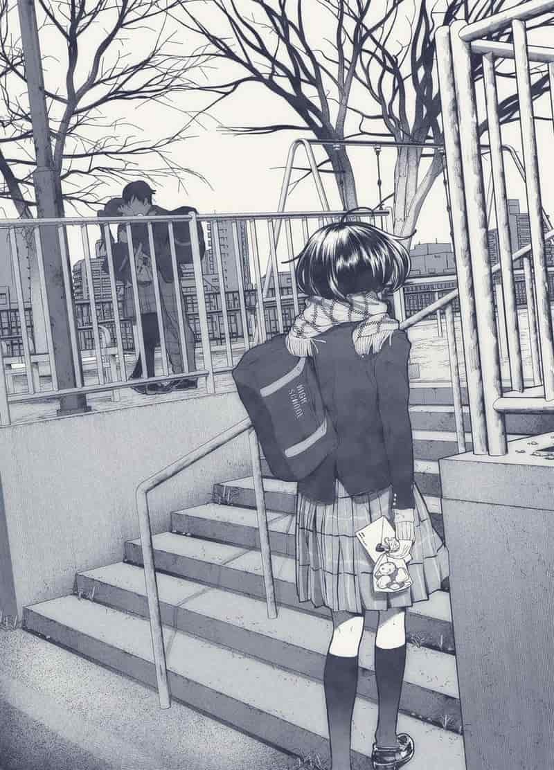 hình ảnh anime buồn về tình yêu khổ