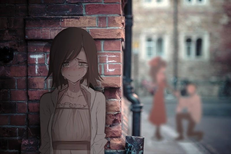 hình ảnh anime buồn về tình yêu ng thứ 3