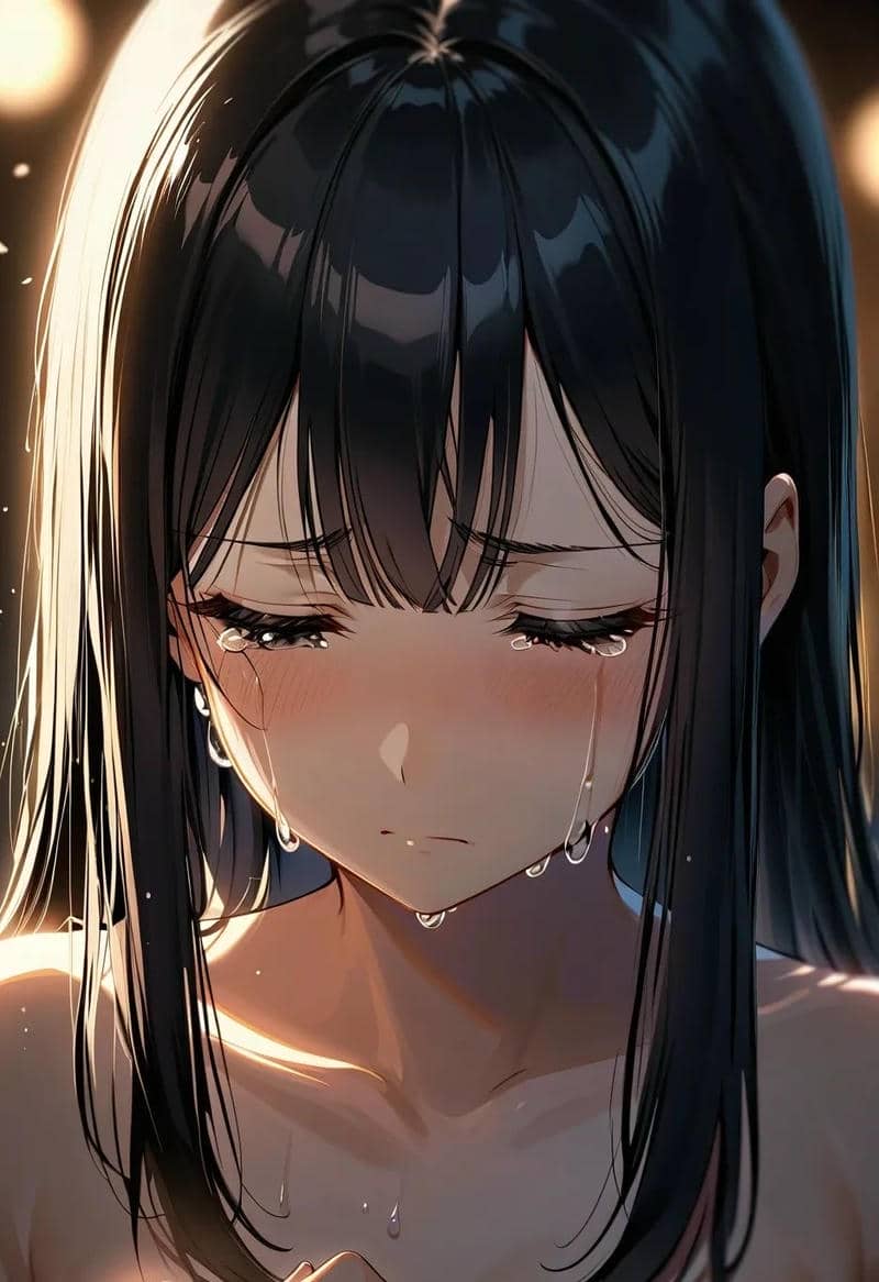 hình ảnh anime khóc