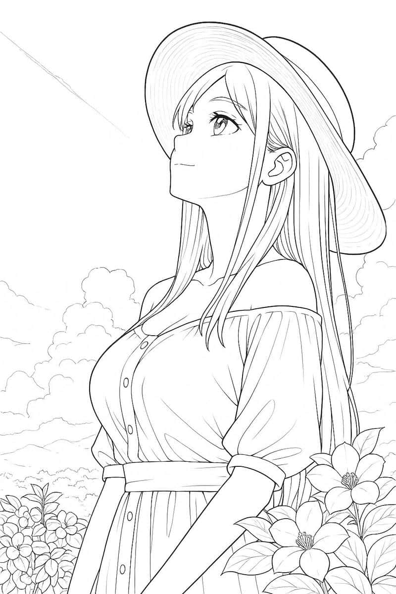 hình ảnh anime không màu