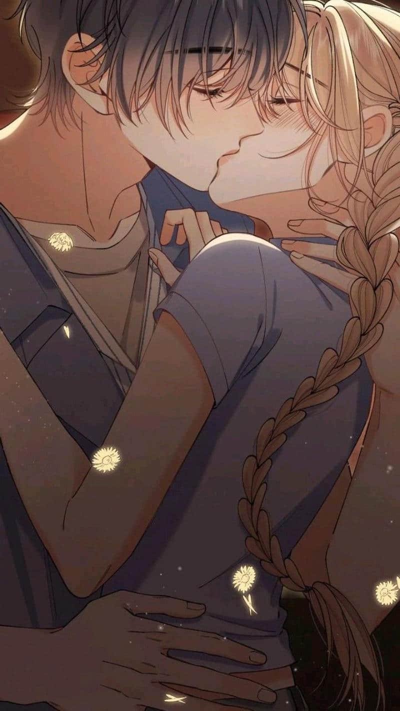 hình anime hôn nhau