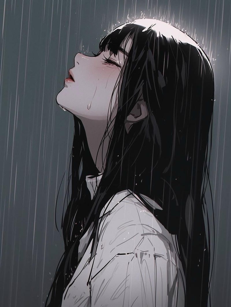 hình nền anime khóc